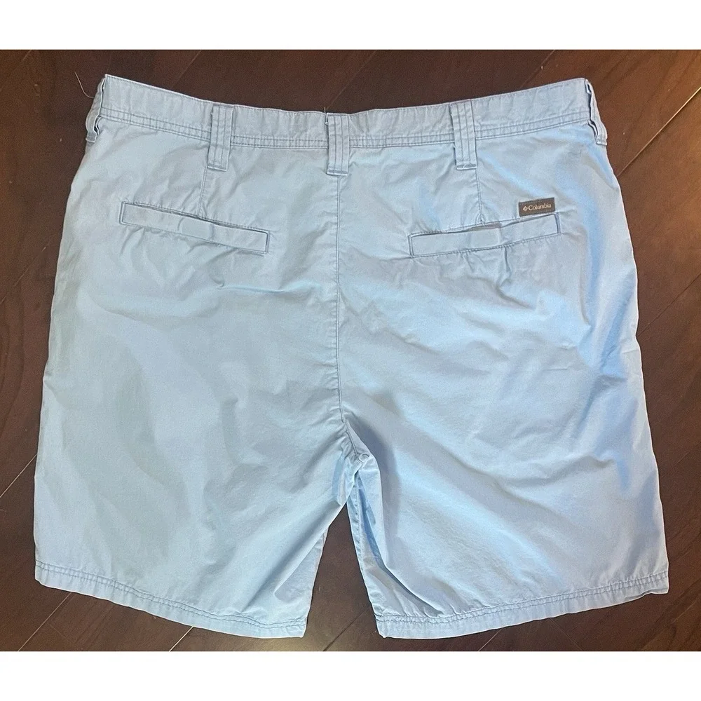 Columbia Shorts Mens 38 Light Blue Flat Front 9